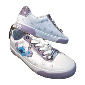 LILO And STITCH Disney Tennis Shoes Sneakers‎ New Purple Sparkles Women's 9